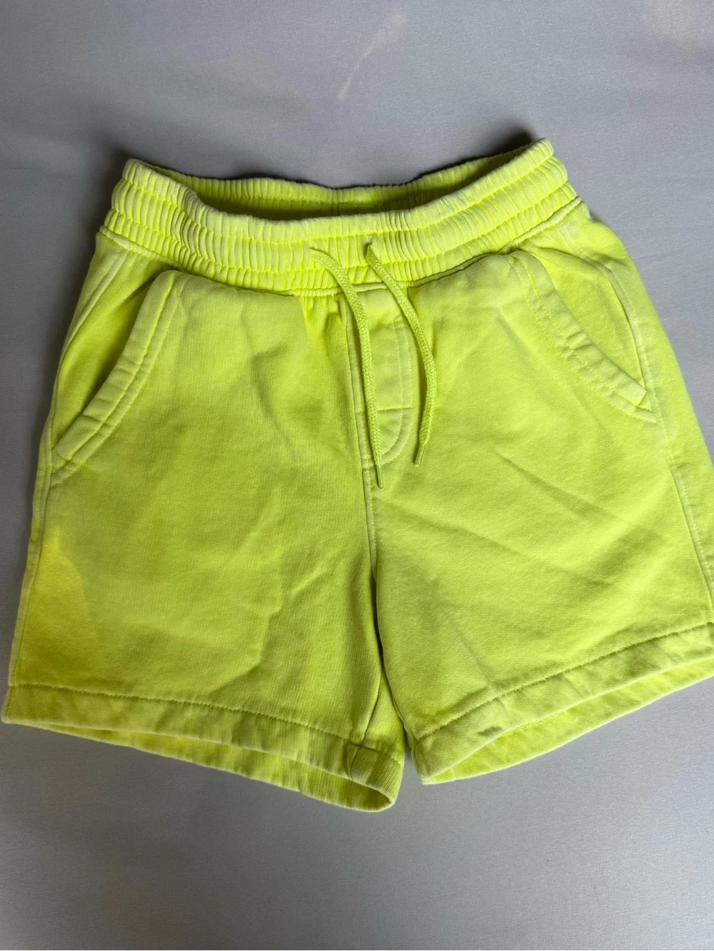 GAP Neon Yellow Athletic Drawstring boy Shorts size XS 5